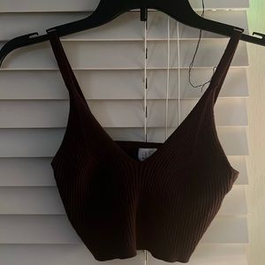 Brown Crop top